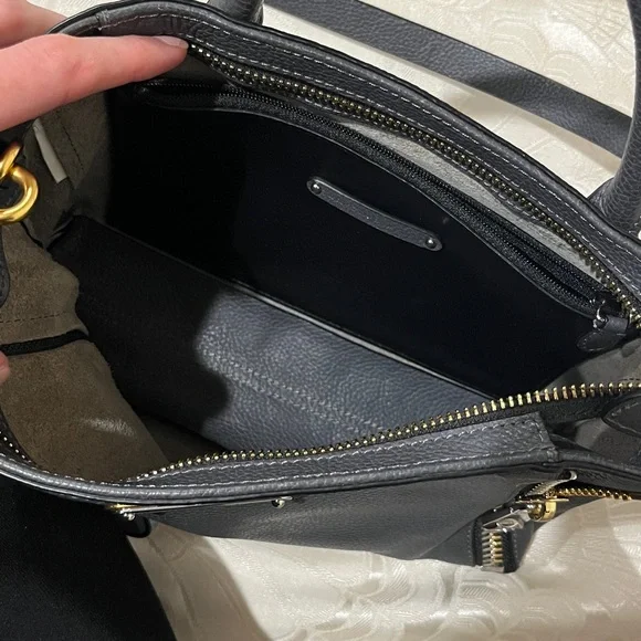 Rebecca Minkoff Charcoal Leather Satchel - Picture 3 of 3